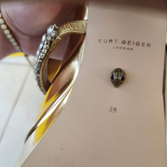 Kurt Geiger Gold Women's Shoes - Picture 7 of 9